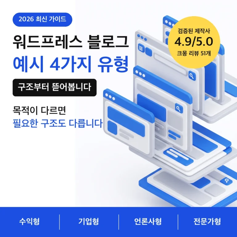 워드프레스 블로그 예시 4가지 유형 — 수익형·기업형·언론사형·전문가형 | 시간부자웹